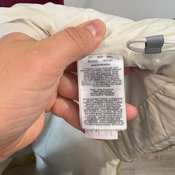 Columbia Beige Leadbetter Point II Sherpa Hybrid Short Puffer Jacket sz M - Picture 7 of 11